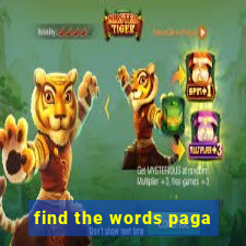 find the words paga